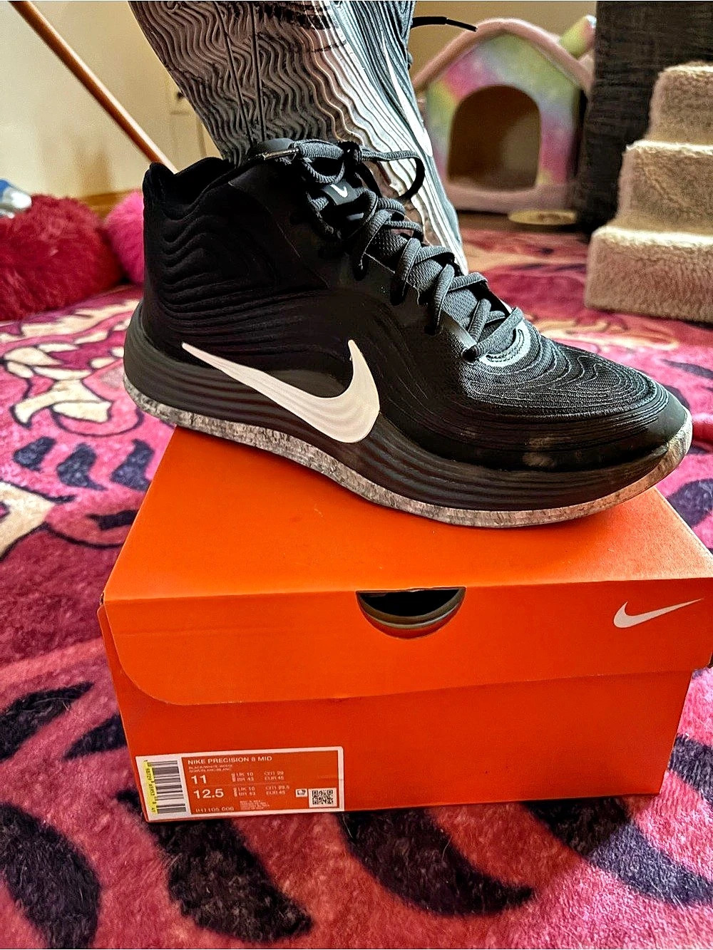 Nike Air Max Impact 6 Men's Athletic Shoes Black & White US 11
